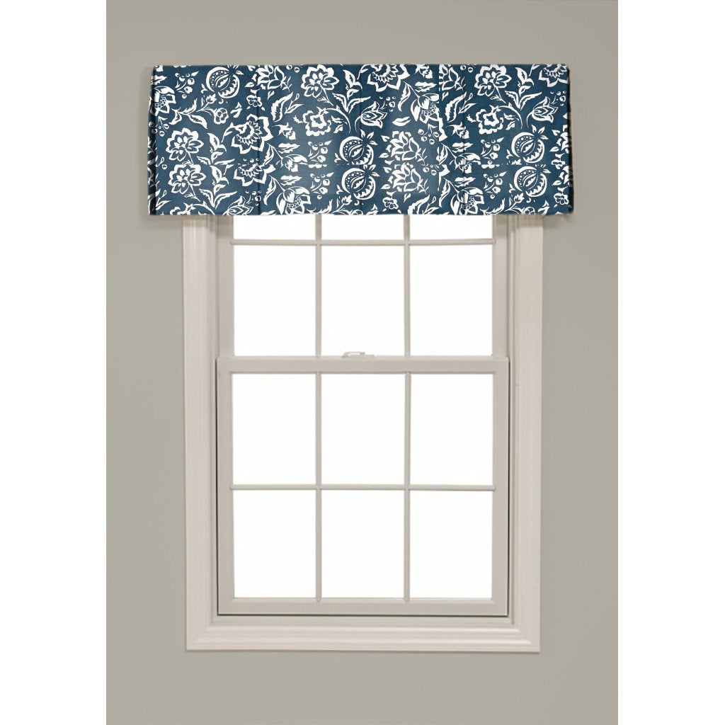 Inverted Box Pleat Rokeby Road Valance