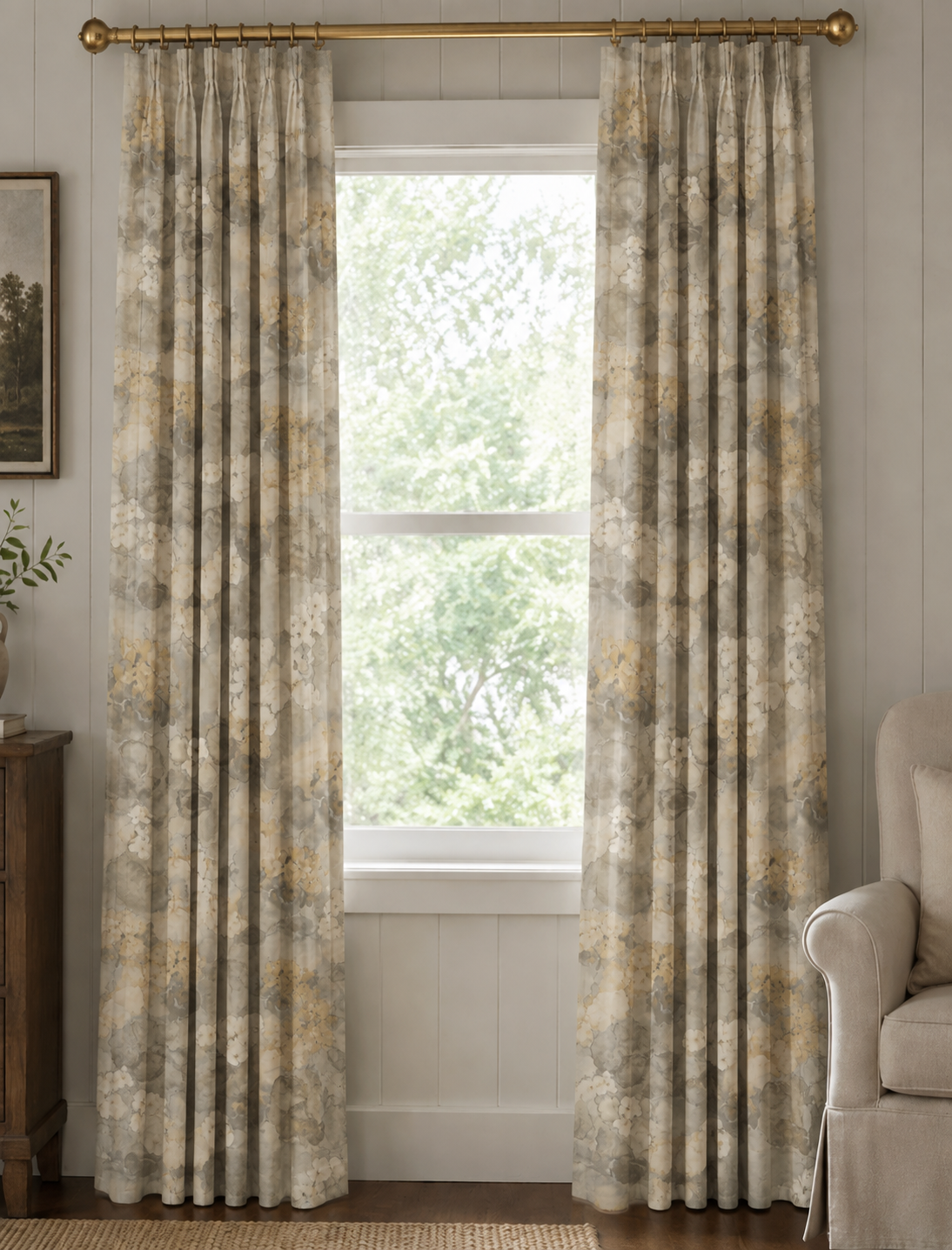 Boomerang Pinch Pleated Drapery Panels