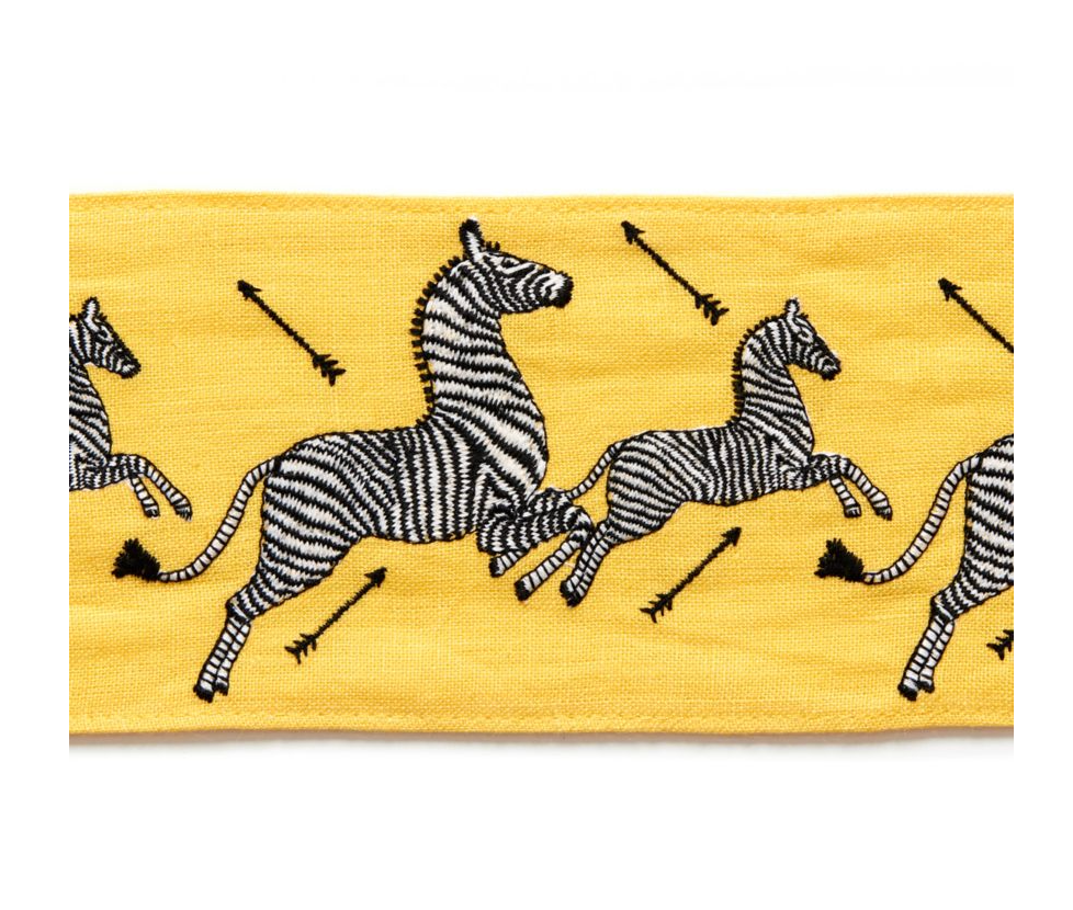 Zebra Embroidered Tape