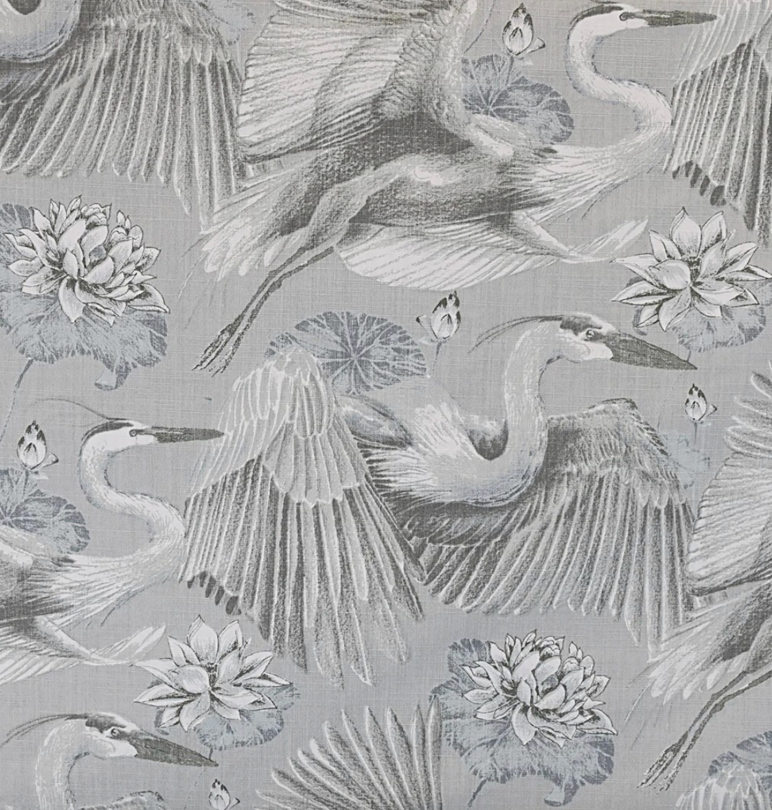 Flying Egret Fabric