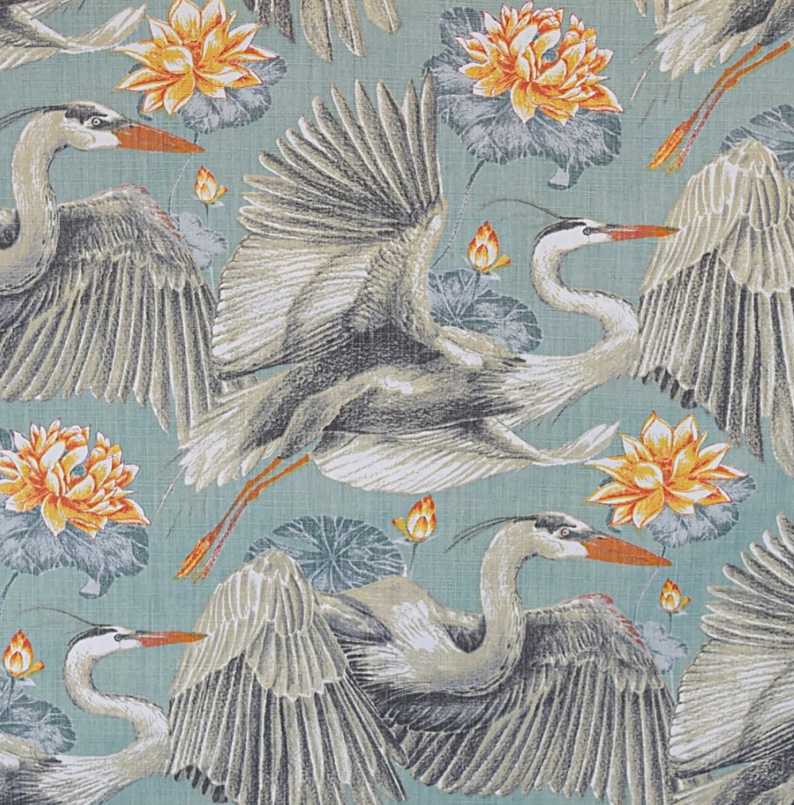 Flying Egret Fabric