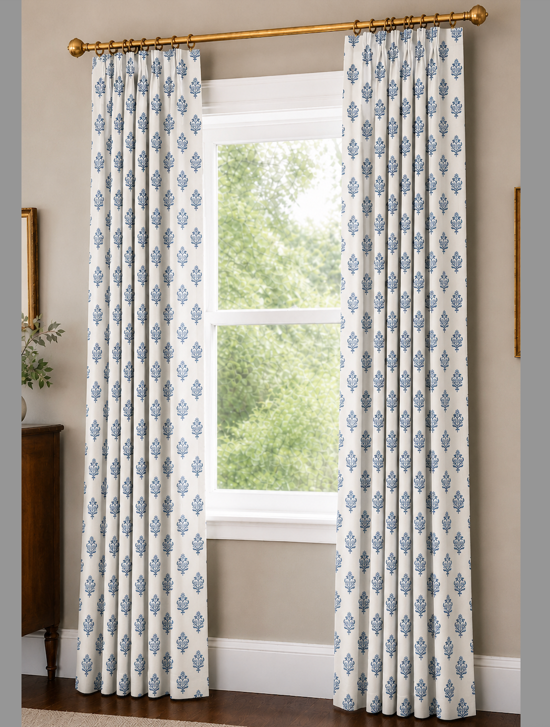 Summertime Pinch Pleat Drapery Panels