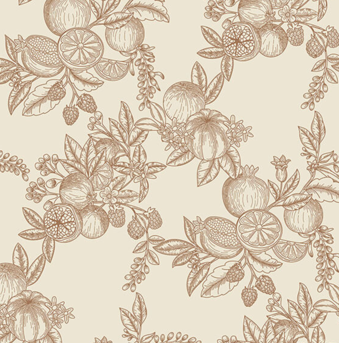Gerty Fruit Toile Wallpaper