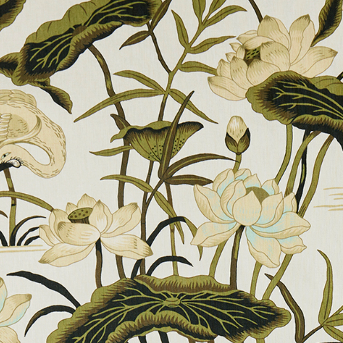 White Lotus Fabric