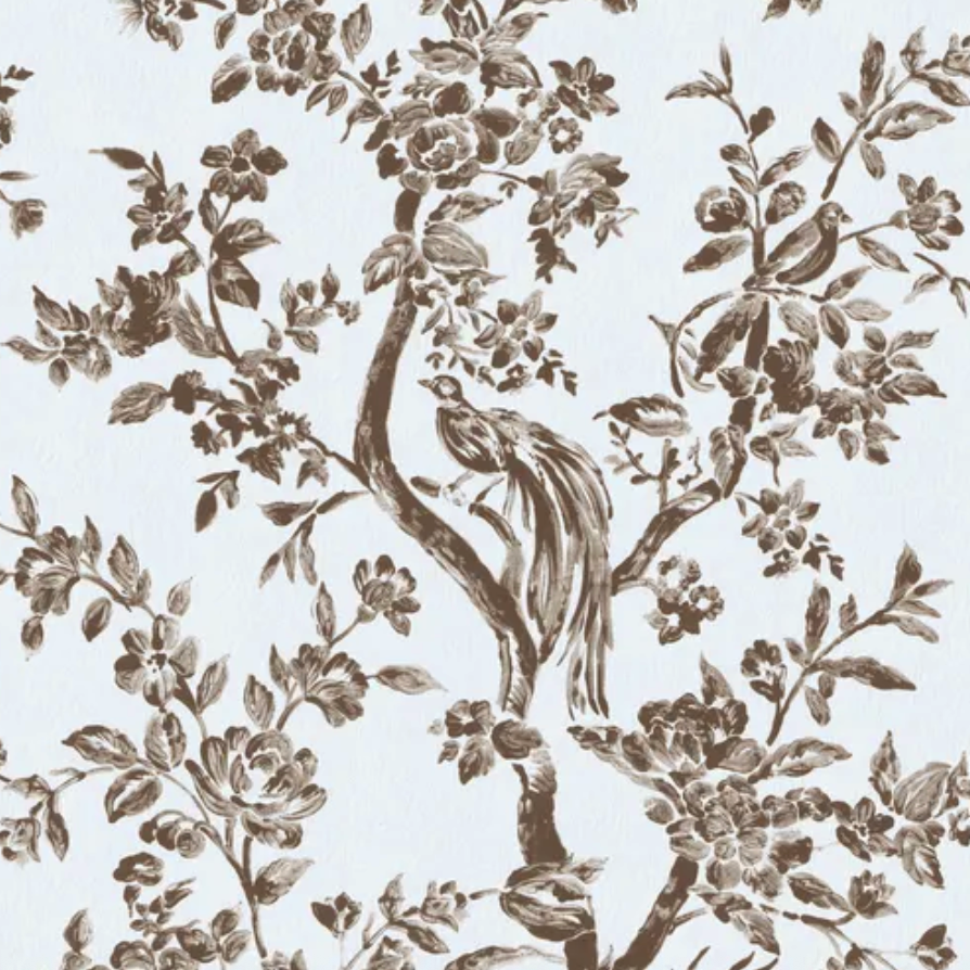 Camellia Toile Wallpaper
