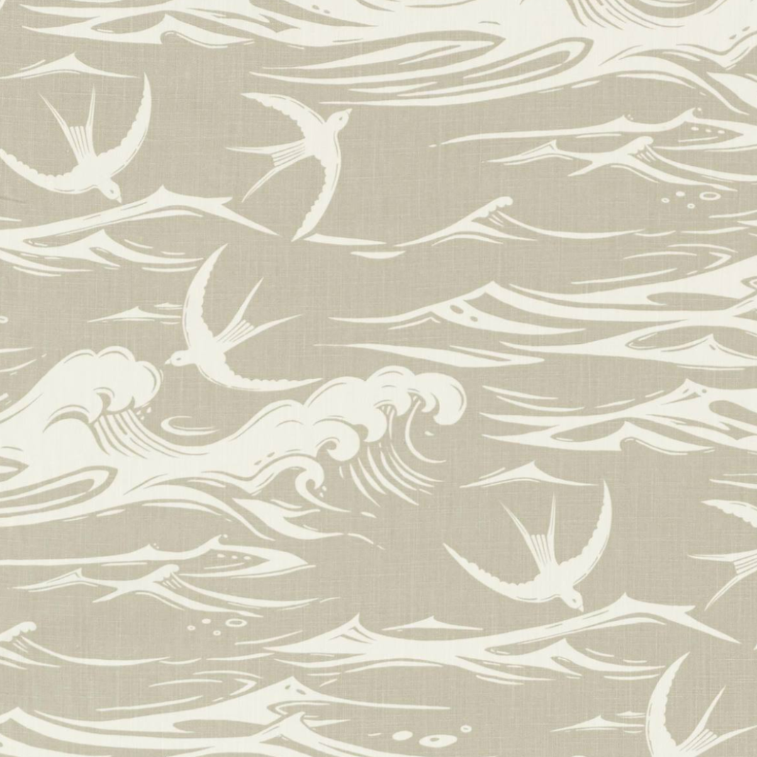 Swallows at the Sea Fabric