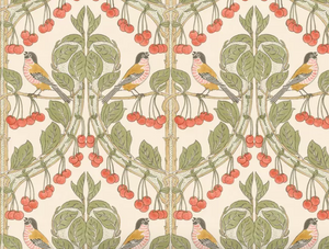 Birds and Cherries Wallpaper
