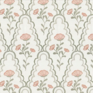 Scallop Floral Wallpaper