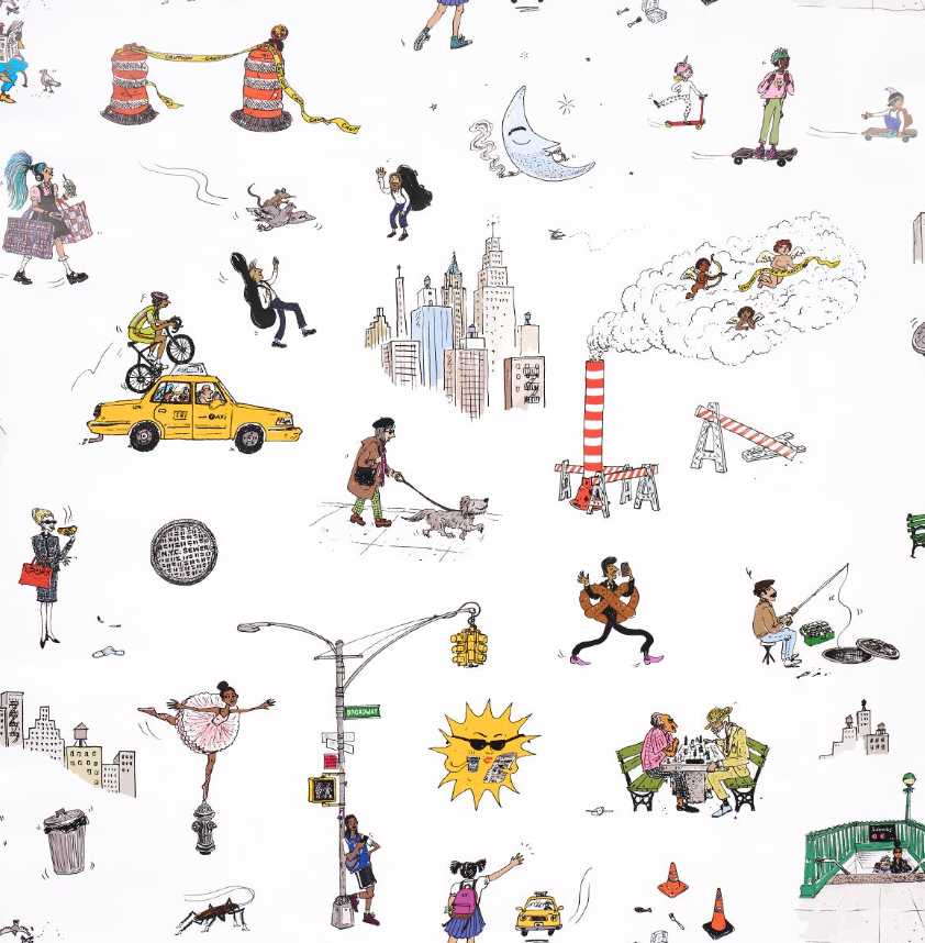 Street Scenes Peel and Stick Wallpaper