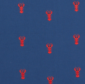 Lobster Embroidery Fabric