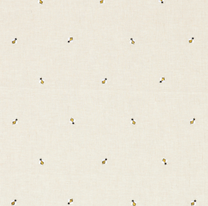 Honey Bee Embroidered Fabric
