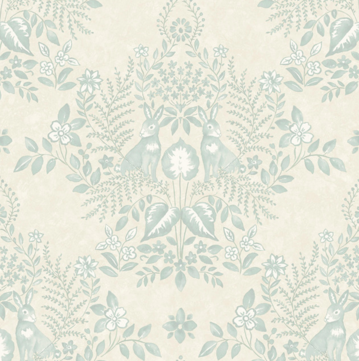 Cottontail Toile Wallpaper