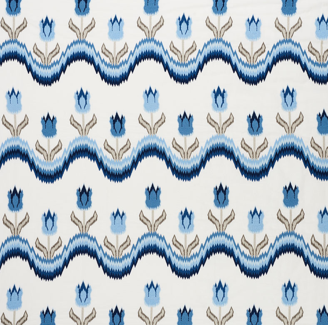 Tulip Flame stitch Embroidery Fabric