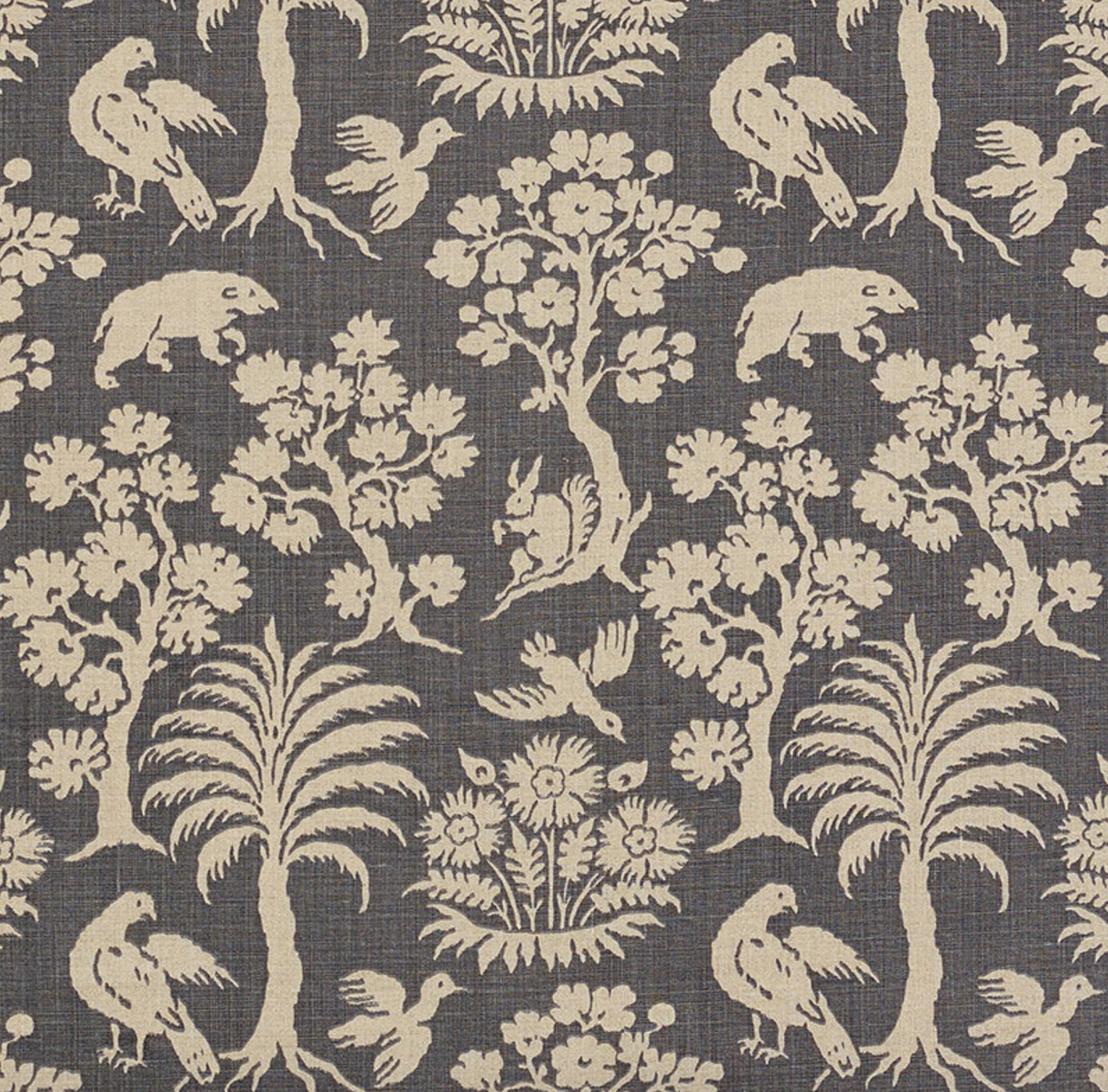 Woodland Silhouette Fabric