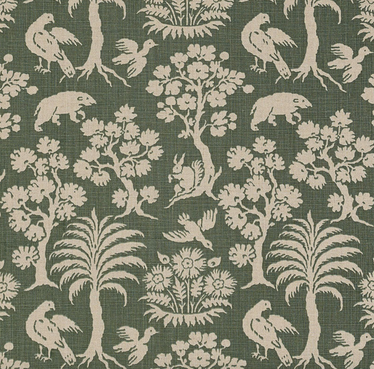 Woodland Silhouette Fabric
