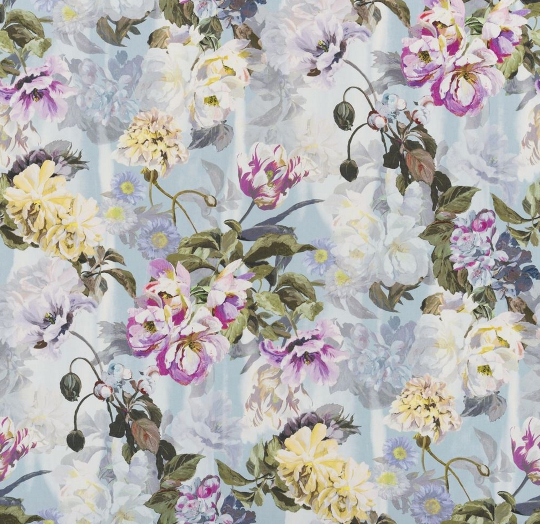 Delft Flower Fabric Swatch