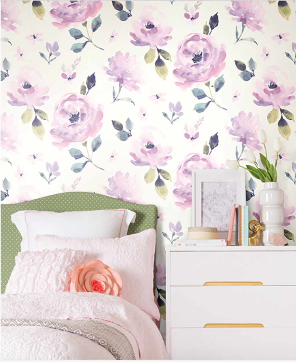 Watercolor Blooms Wallpaper