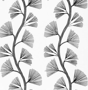 Ginkgo Embroidered Fabric