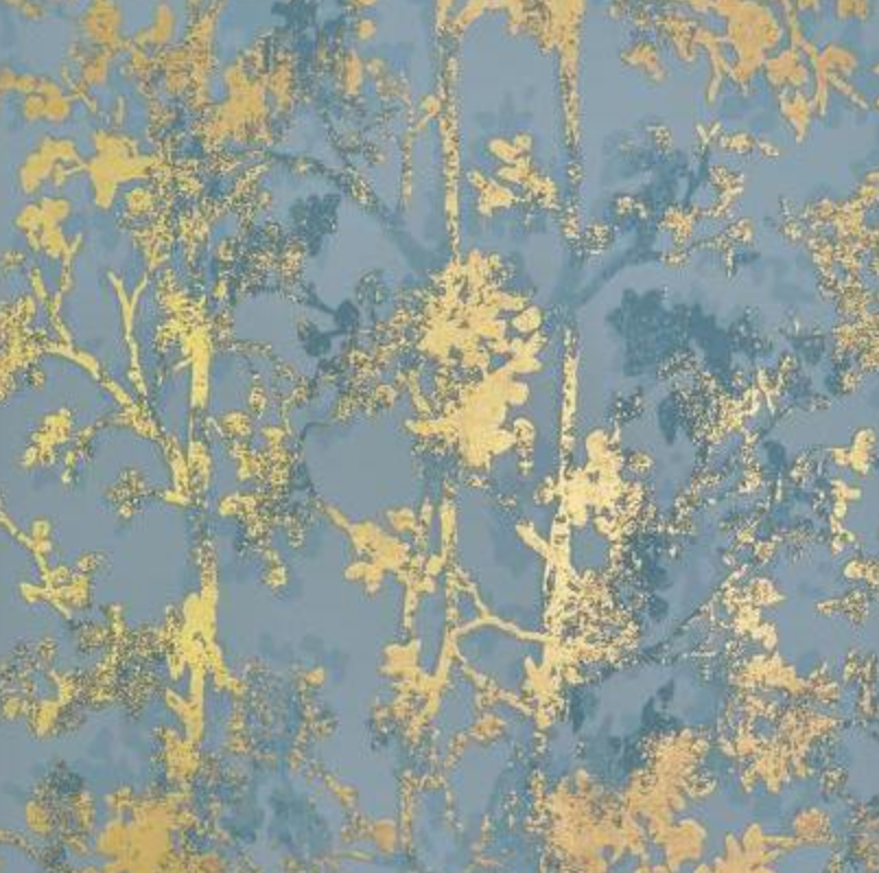 Shimmering Foliage Wallpaper Urban American Dry Goods Co.