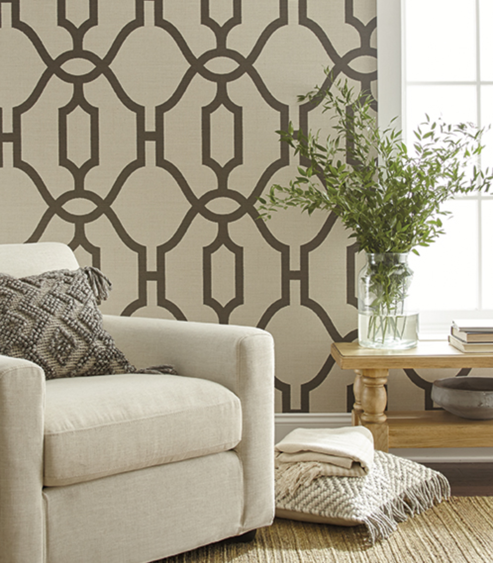 Magnolia Home Woven Trellis Wallpaper