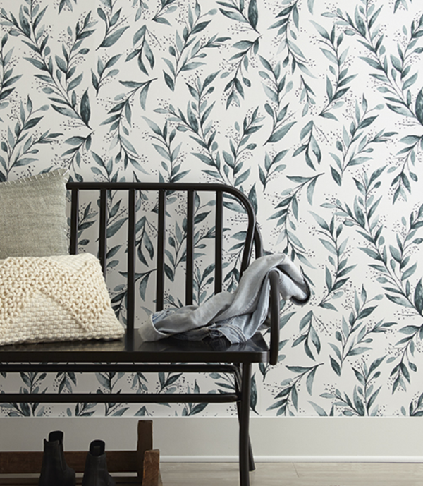 Magnolia Home Olive Branch Wallpaper Urban American Dry Goods Co.