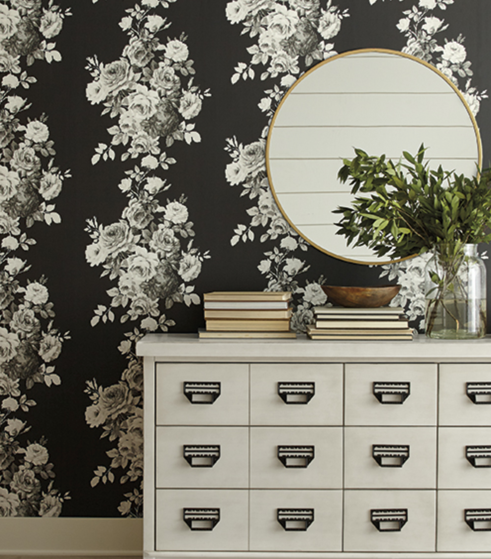 Magnolia Home Tea Rose Wallpaper