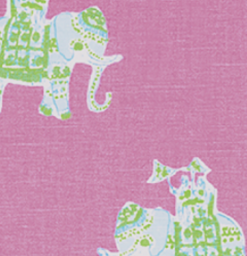 Elephants on Parade Roman Shade