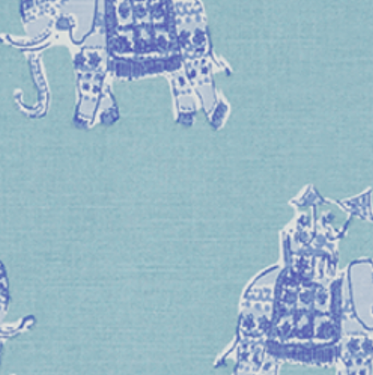 Elephants on Parade Roman Shade