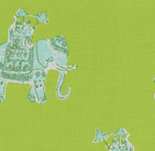 Elephants on Parade Roman Shade