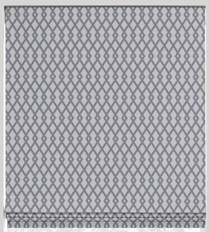 Fret Roman Flat Roman Shade