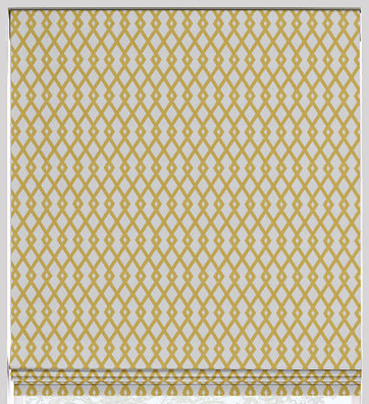 Fret Roman Flat Roman Shade