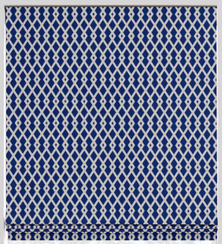 Fret Roman Flat Roman Shade