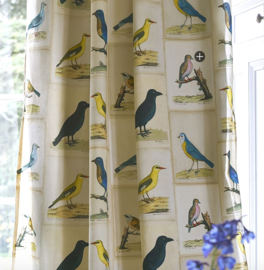 Birds Collage Fabric