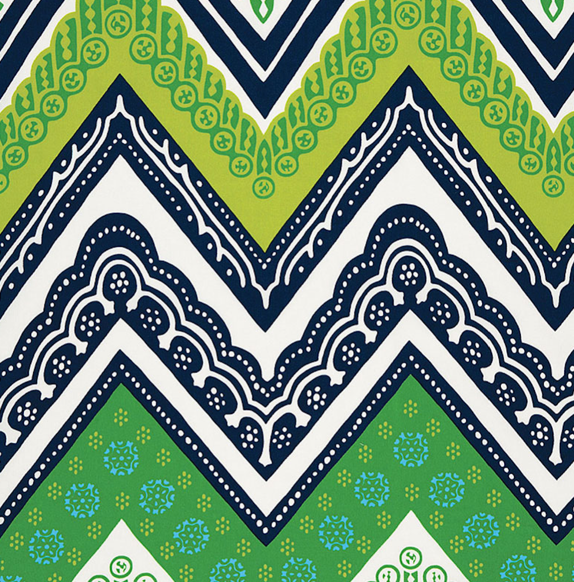 Tangier Frame Print  Indoor Outdoor Fabric
