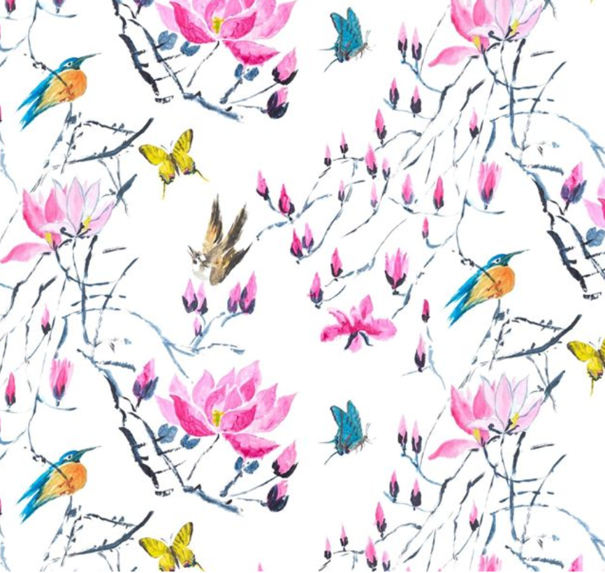 Madame Butterfly Fabric