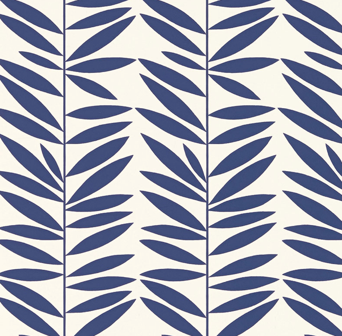 Leaf Stripe Wallpaper