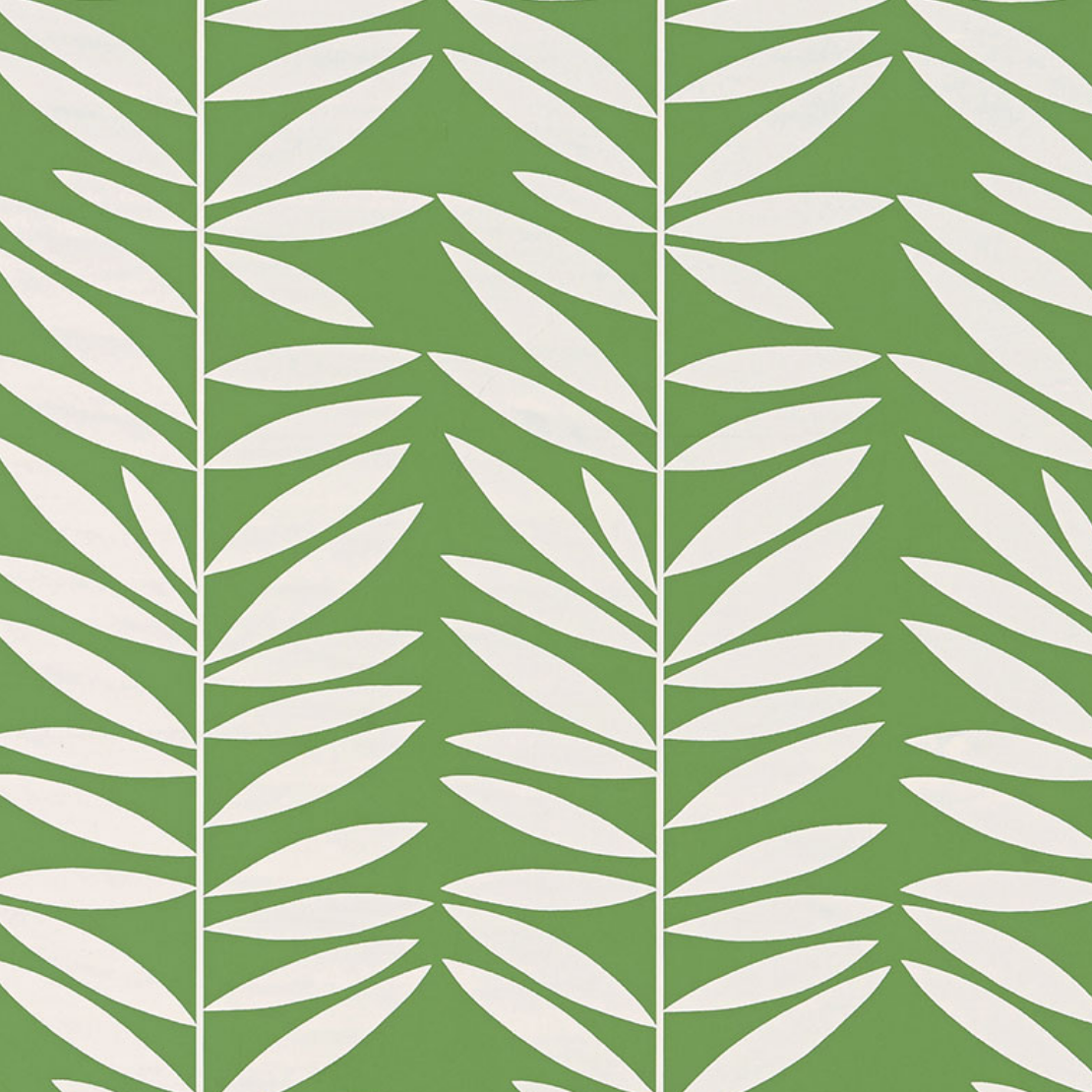 Leaf Stripe Wallpaper