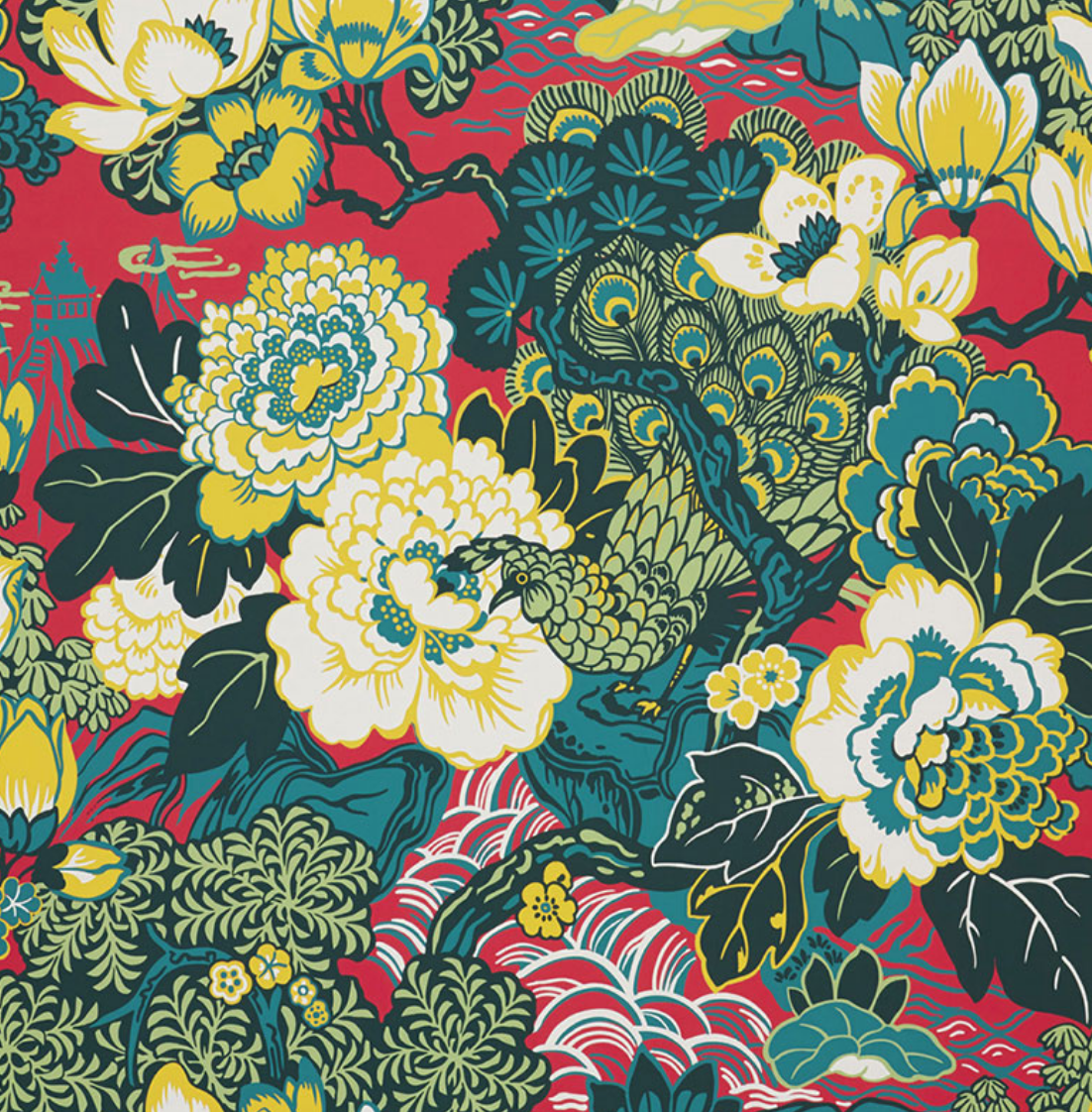 Shanghai Peacock Fabric