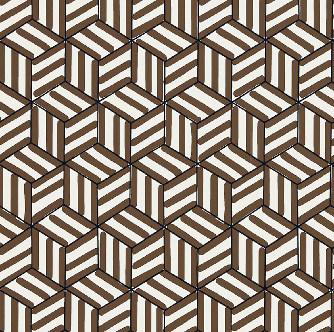 Tumbling Blocks Wallpaper