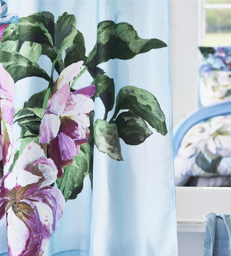 Delft Flower Sky Shower Curtain