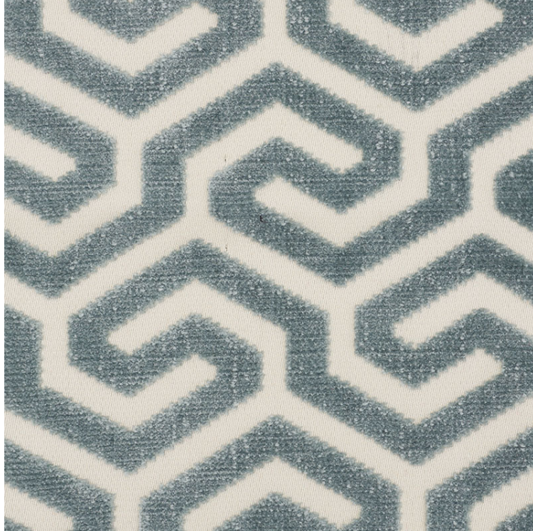 Ming Fret Velvet Fabric