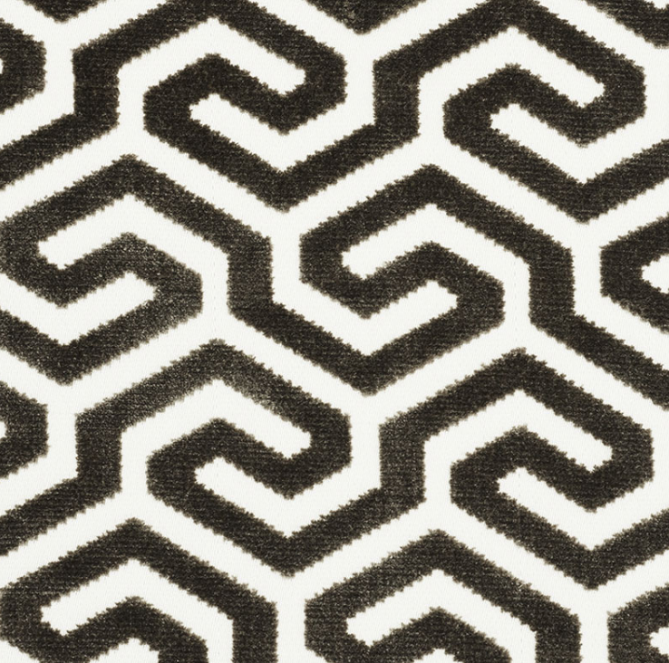 Ming Fret Velvet Fabric