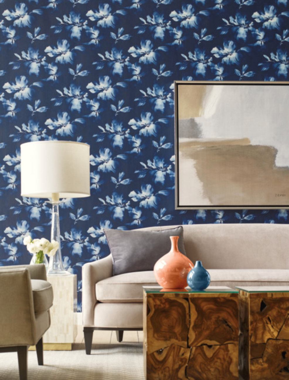 Midnight Blooms Wallpaper