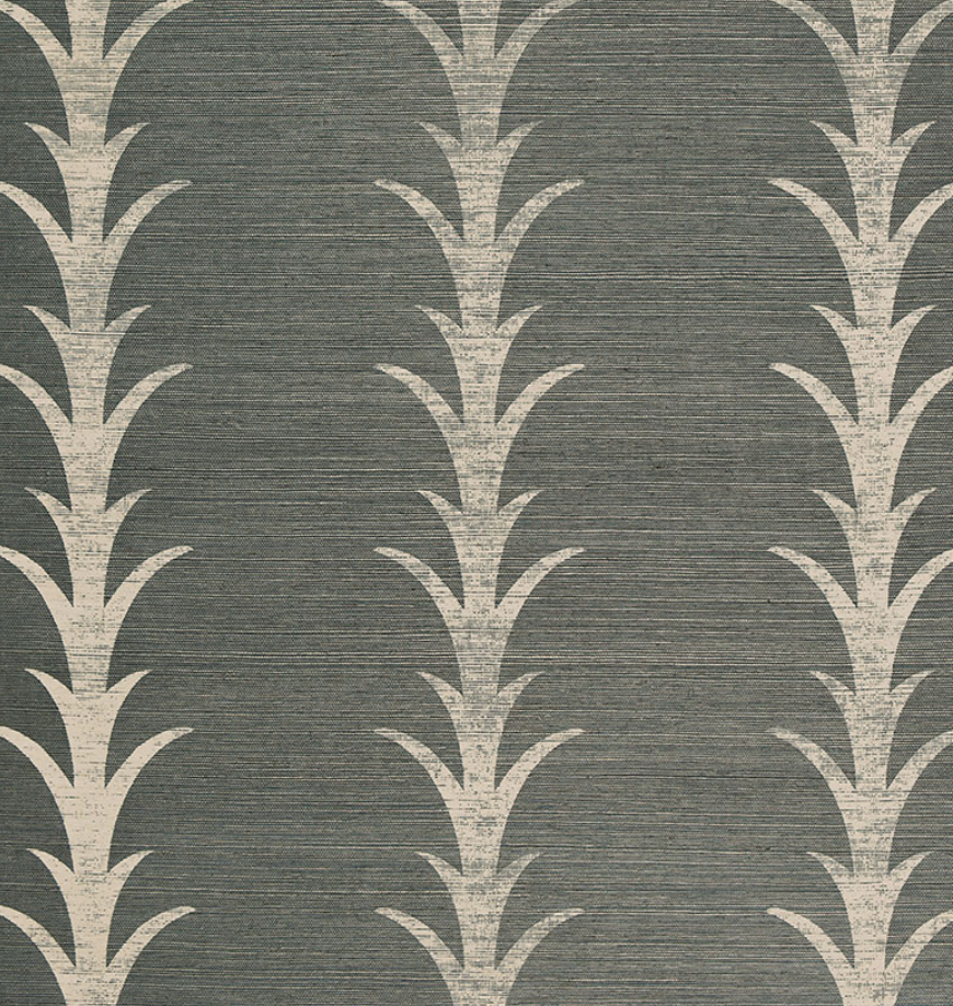 Acanthus Stripe  Sisal Wallpaper