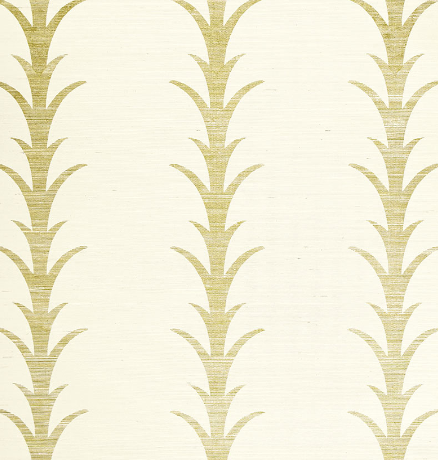 Acanthus Stripe  Sisal Wallpaper