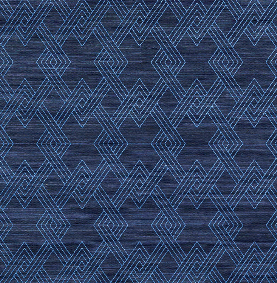 Hix Embroidered Sisal Wallpaper