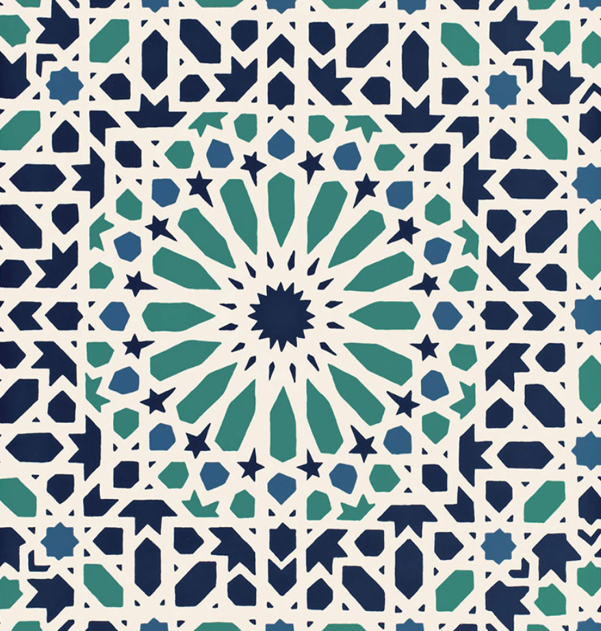 Nasrid Palace Mosaic Wallpaper