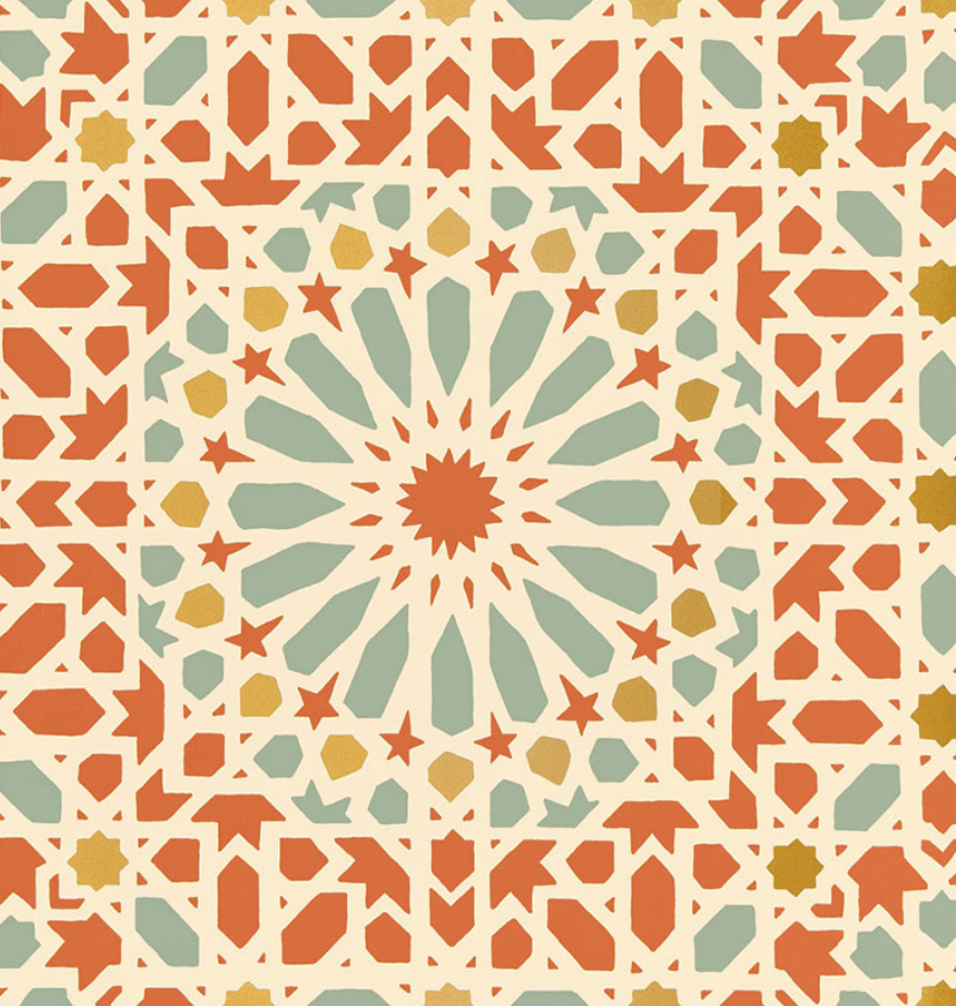 Nasrid Palace Mosaic Wallpaper