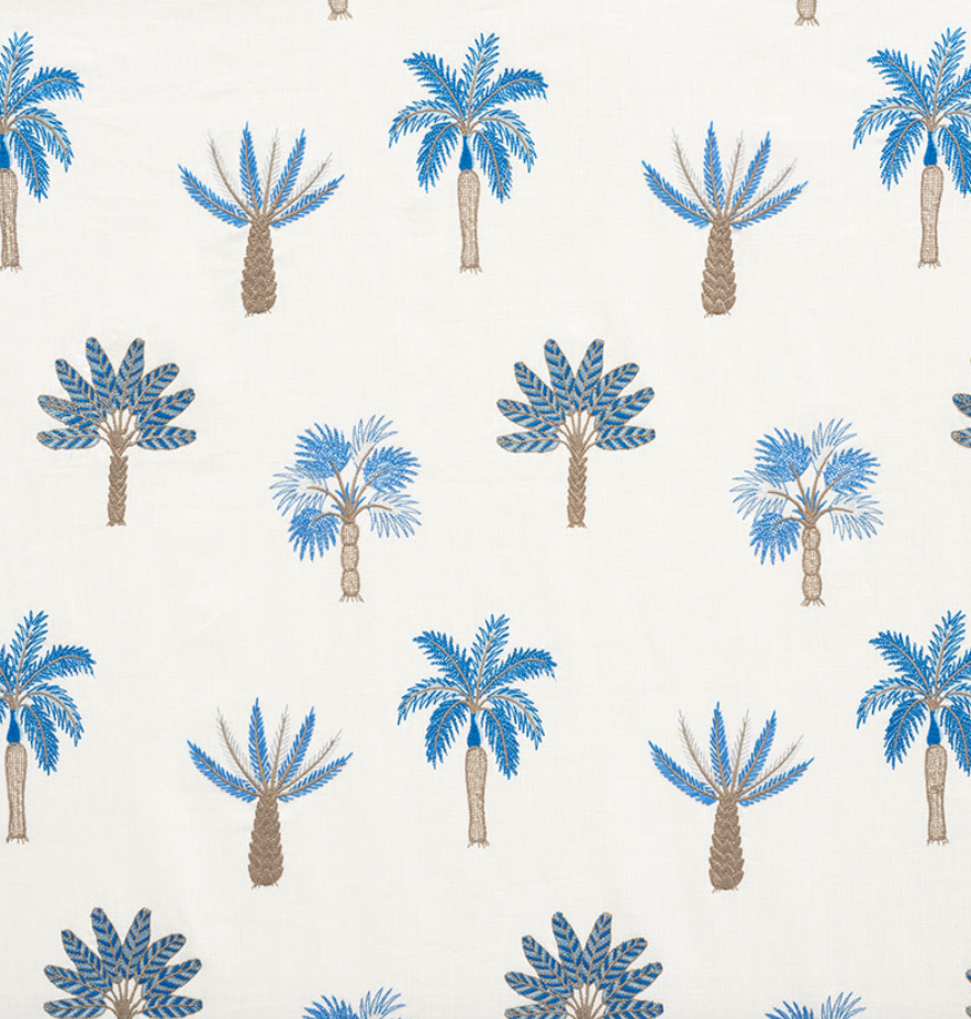 Palmetto Beach Embroidered  Fabric