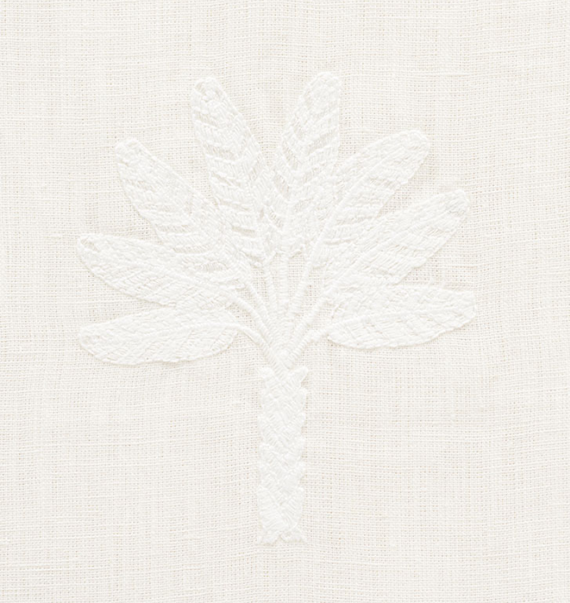 Palmetto Beach Embroidered  Fabric